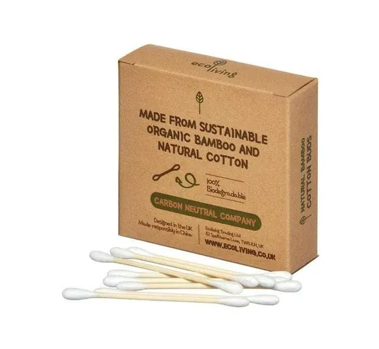 Cotonetes de Bambu 100% Biodegradáveis