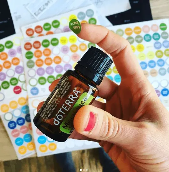 Etiquetas autocolante para frascos de Óleos Essenciais dōTERRA