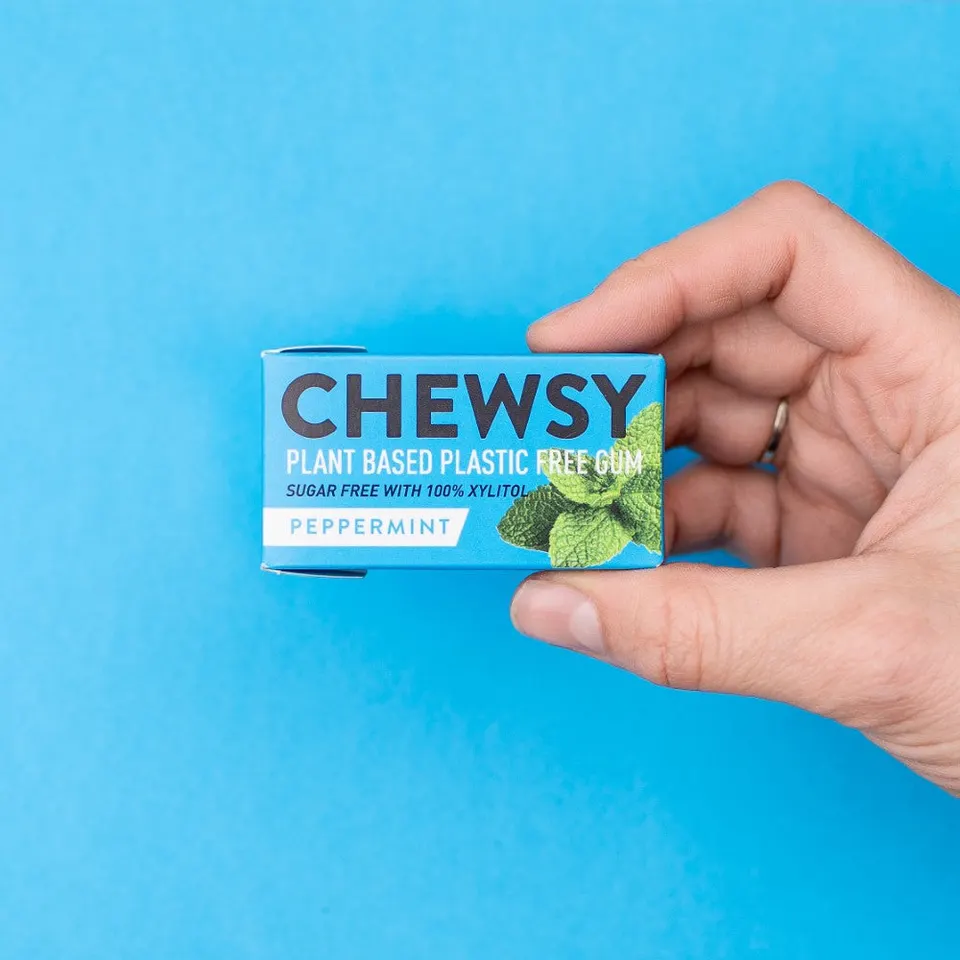 Chewsy pastilha elástica natural sem petroquímicos